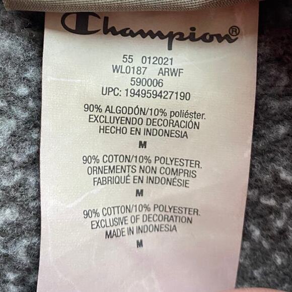 Champion HEAVYWEIGHT Olive Green Hoodie Sweatshirt mens sz M - Picture 7 of 7